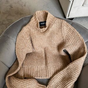 The Kooples beige wool sweater with high neck